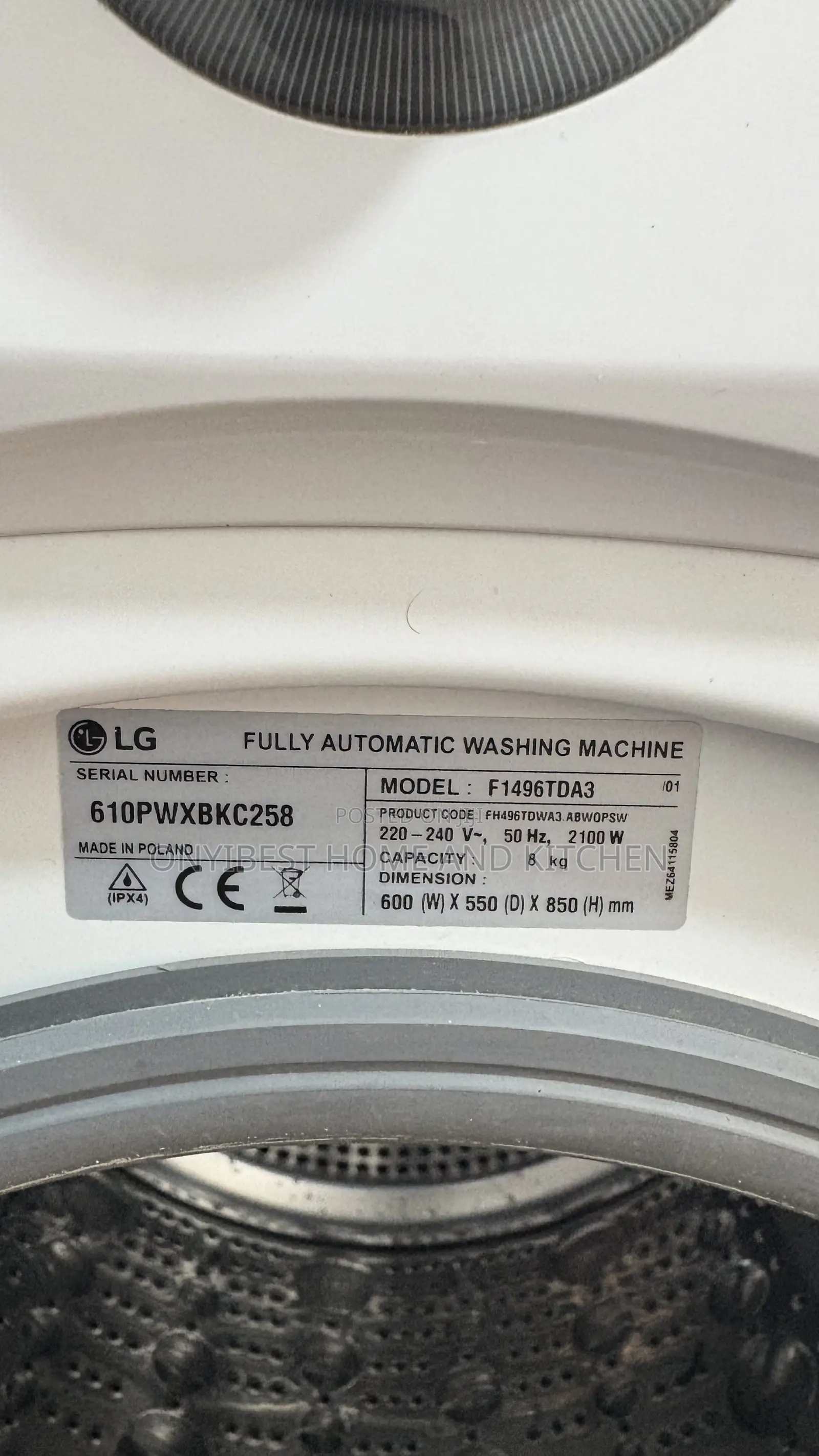 Direct Drive 8kg Inverter Washing Machine