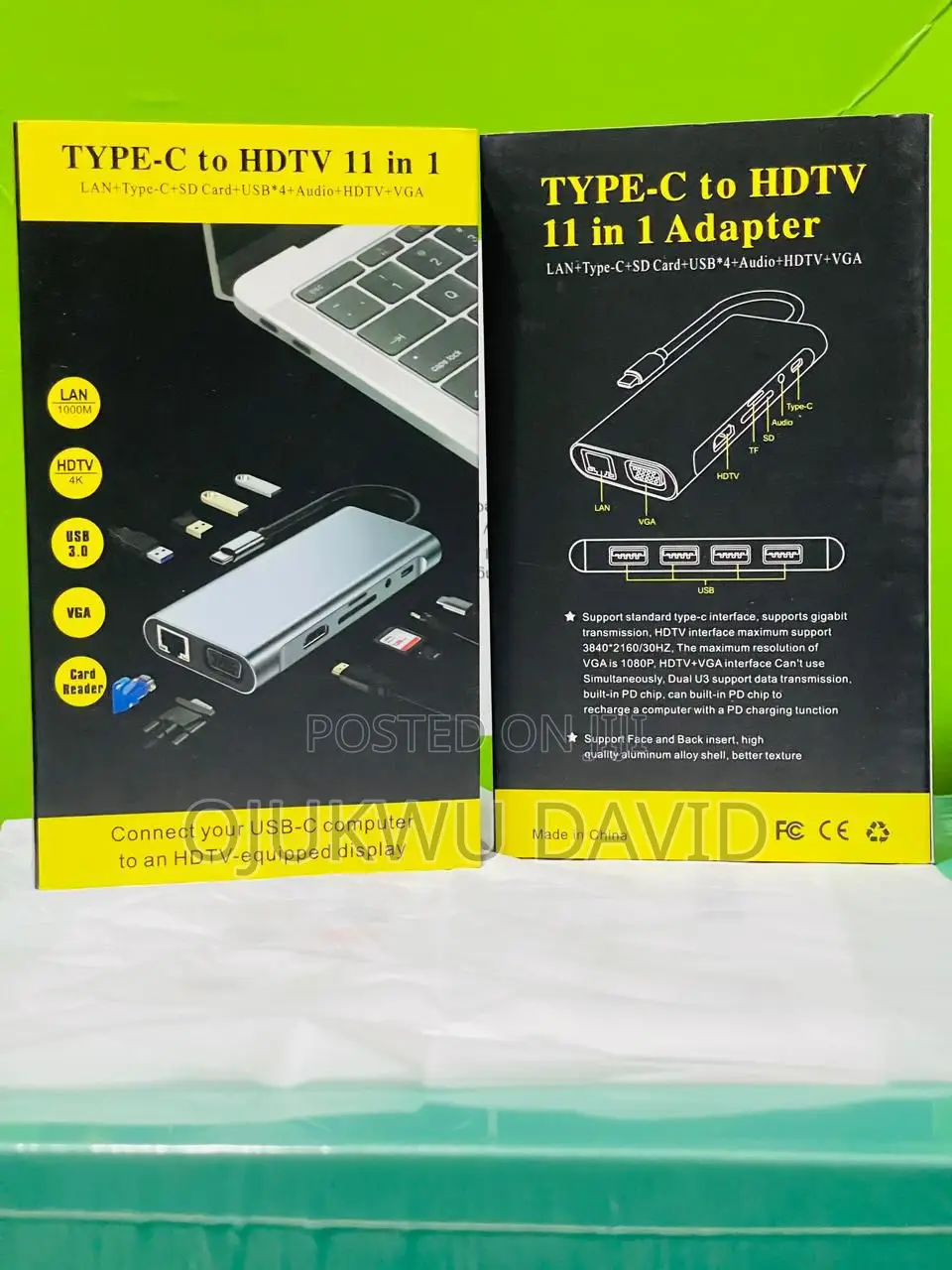 Type-C to HDTV Multi Function Adapter 11 in 1