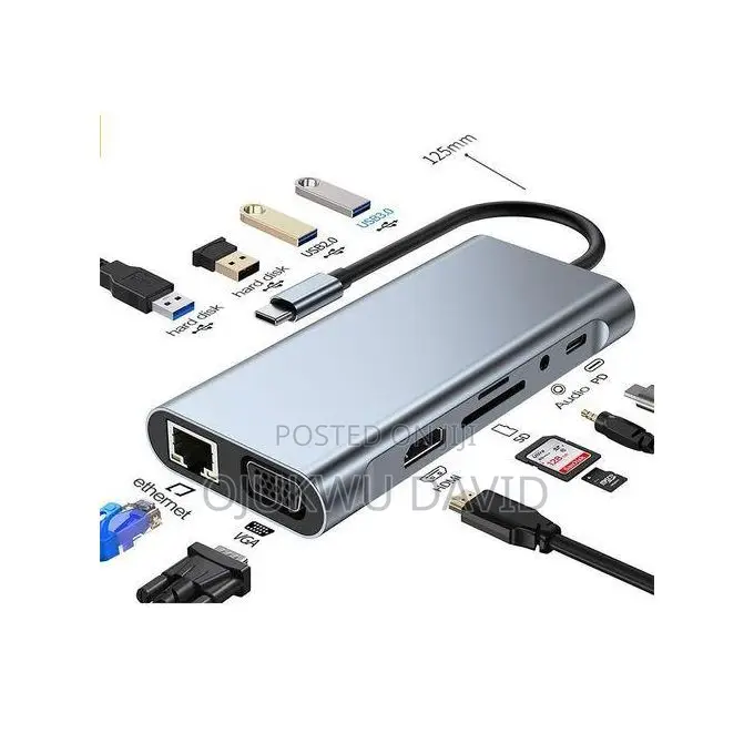 Type-C to HDTV Multi Function Adapter 11 in 1
