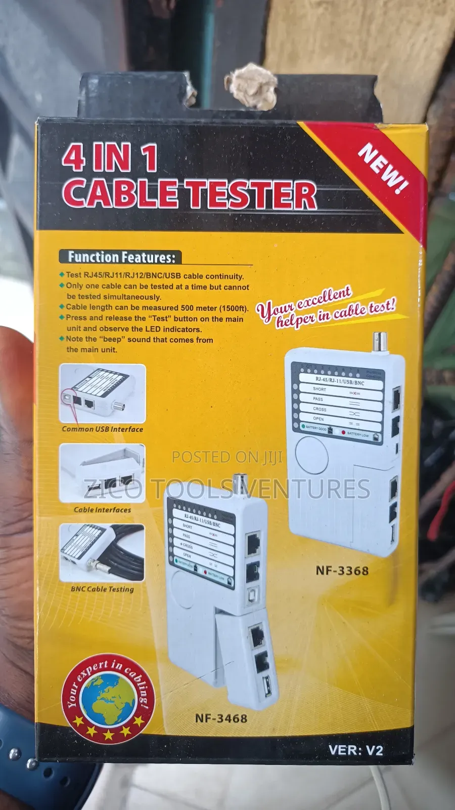 Noyafa Nf-3468 4 in 1 Cable Tester