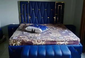 Quality 6x6ft Padded Bedframe With Two Sides Drawer (Quality Leather)