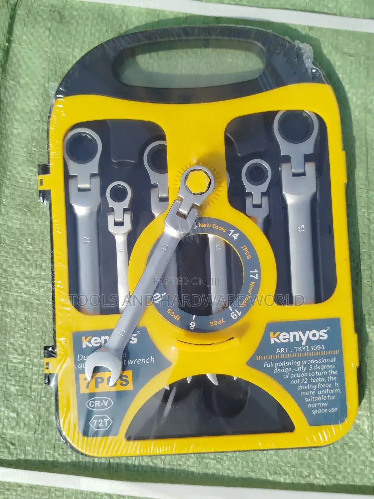 Folding Combination Ratchet Spanner Set