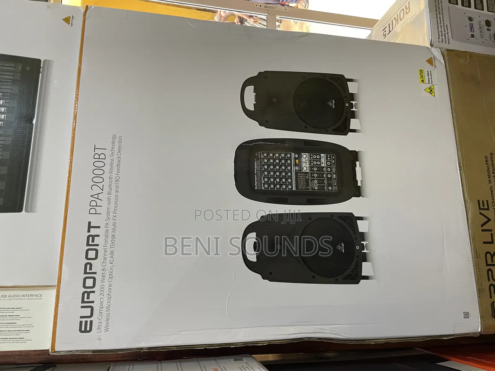 Behringer Ultra Compact 2000w 8 Channel Pasystem Bluetooth Ppa2000bt