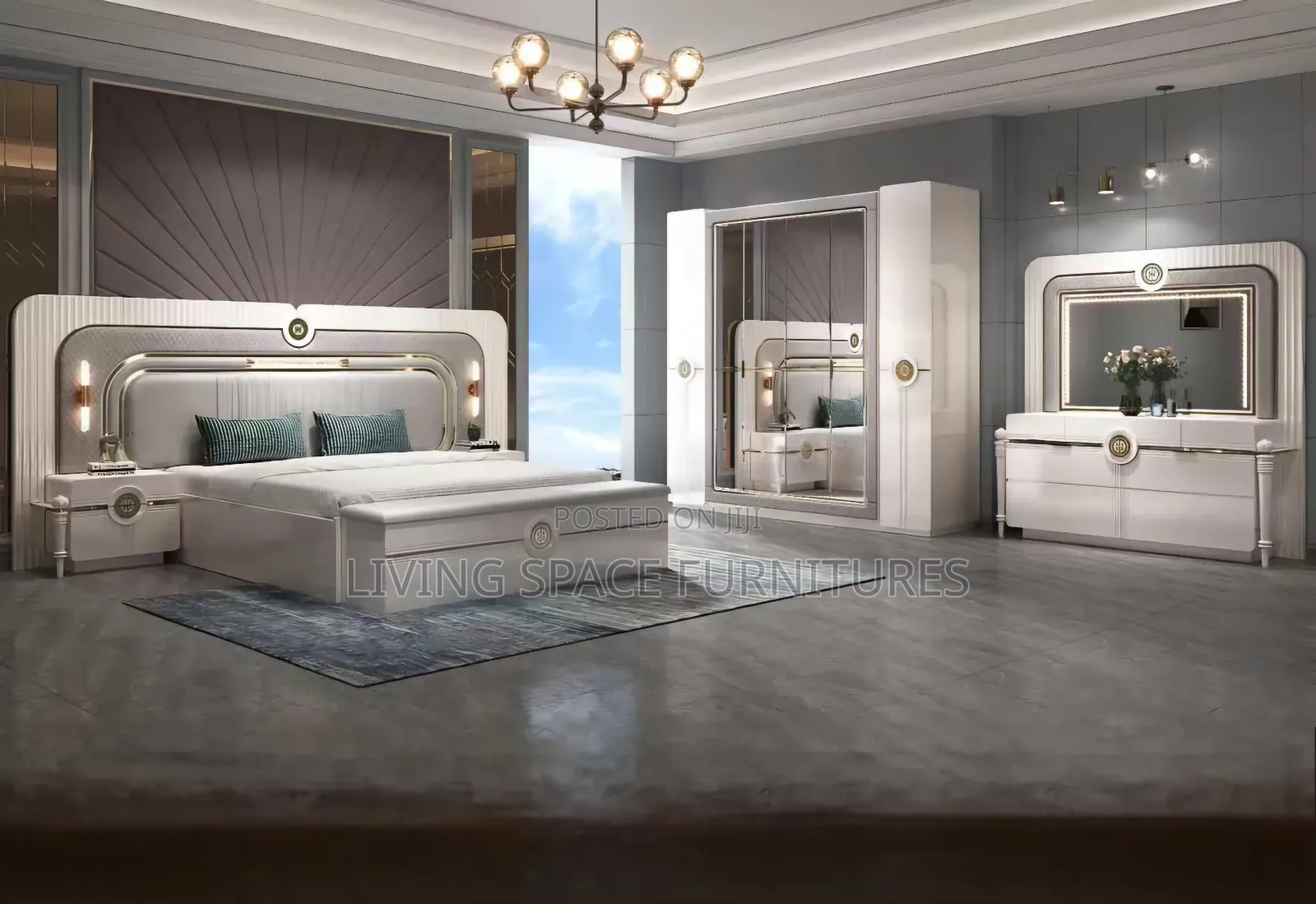 High-Quality Complete Bed Set 6by7 Size Full Set