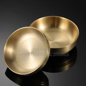304 Stainless Steel Double Wall Golden Sauce Bowl