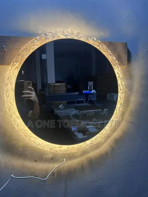 Round Crystal Led Mirror (60 By 60cm)