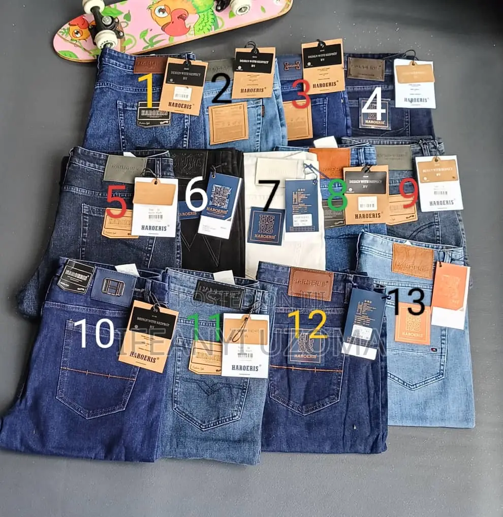 Good Quality Matured Men Plain Jeans