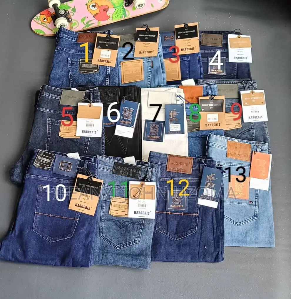Good Quality Matured Men Plain Jeans