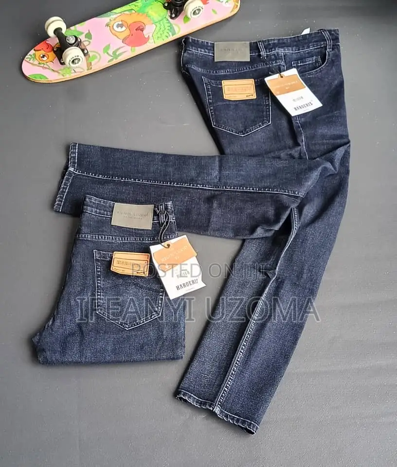 Good Quality Matured Men Plain Jeans
