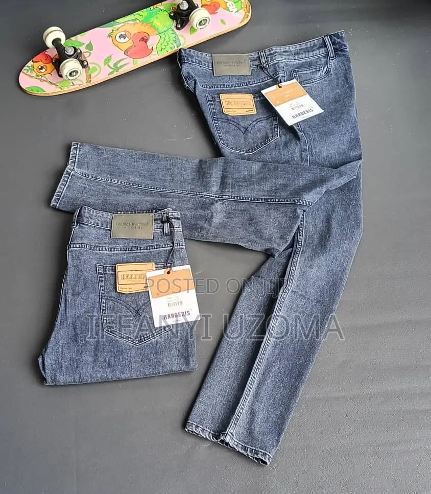 Good Quality Matured Men Plain Jeans