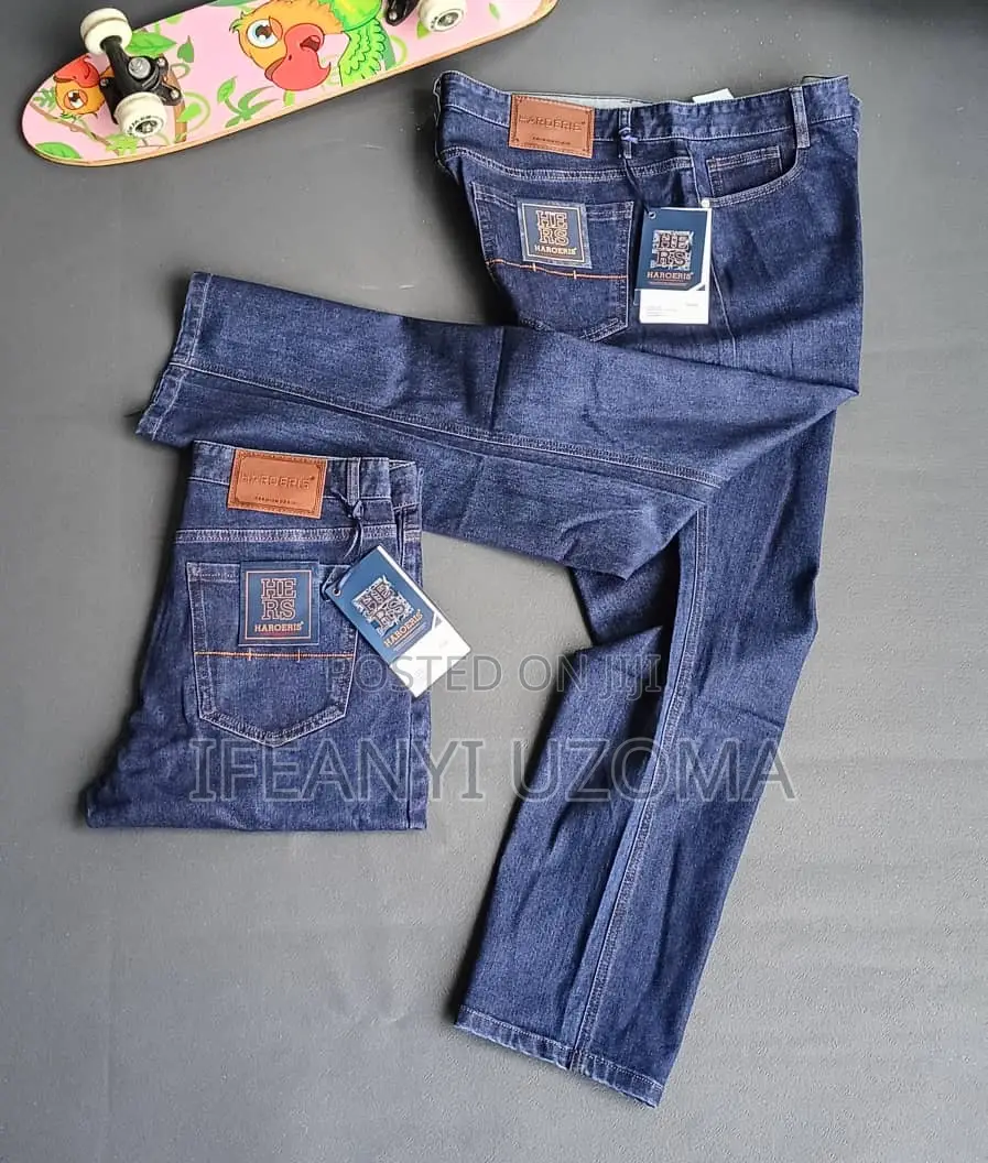 Good Quality Matured Men Plain Jeans