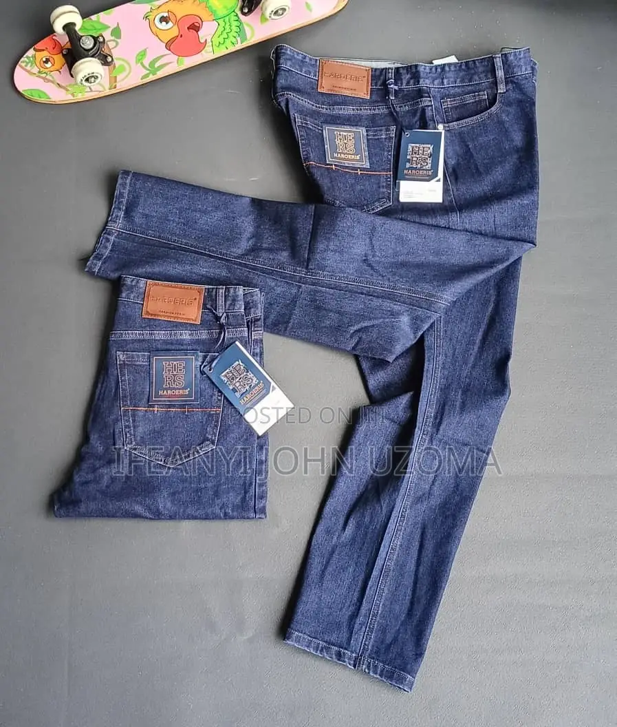 Good Quality Matured Men Plain Jeans