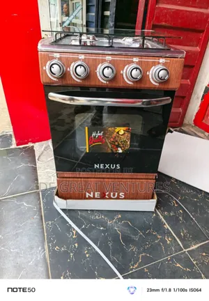 Brand New Nexus(50×50)4-Borner All Gas Standing Gas Cooker√Wooden Type
