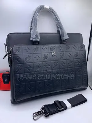 Luxury Design Black Leather Bags for Men