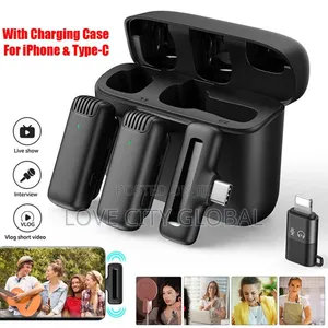 J13 Mic Lavalier Anc Wireless Microphone Plug and Play Charging Case