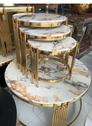 Marble Center Table Set