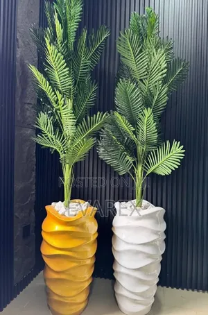Decor Artificial Flower With Luxury Flower Pot, Fibre Glass