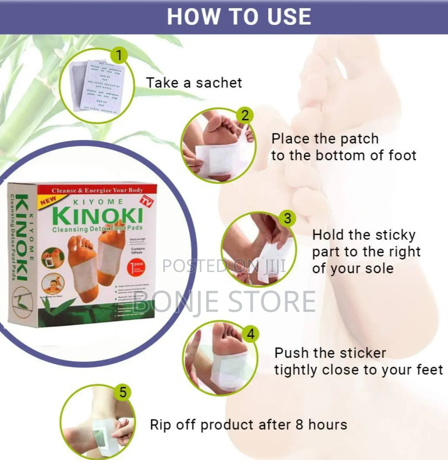 10pieces Foot Detoxification Patch