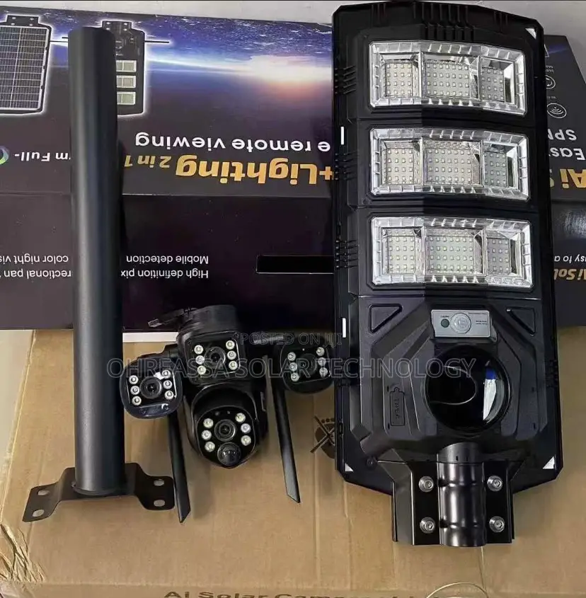 Solar Light With 3 View Camera