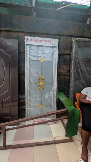 Aluminum Glass Toilet Door