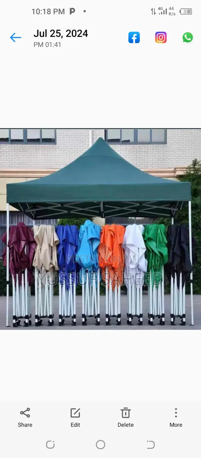 Imported Gazebo Tent