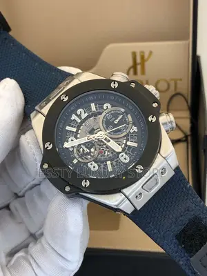 Hublot Chronograph Jean Leather Wristwatch