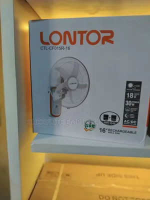 Lontor Rechargeable Wall Fan 16 Inches