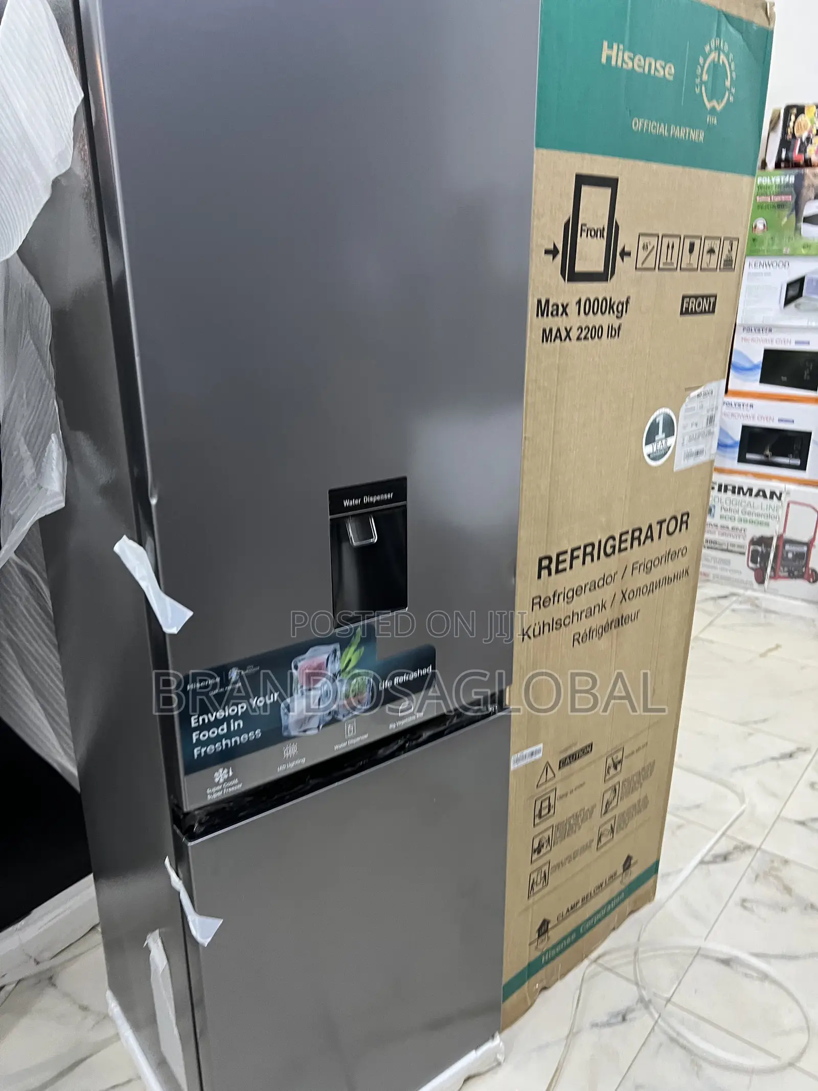 Hisense 264l Refrigerator Ref 35dcb-Rd – Elegant Silver Bottom Freezer