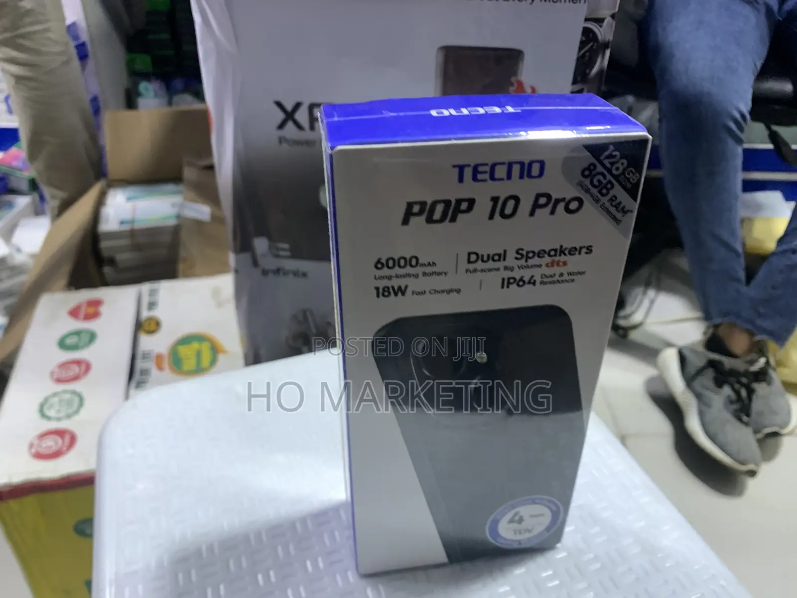 New Tecno Pop 10 Pro 128 GB Black