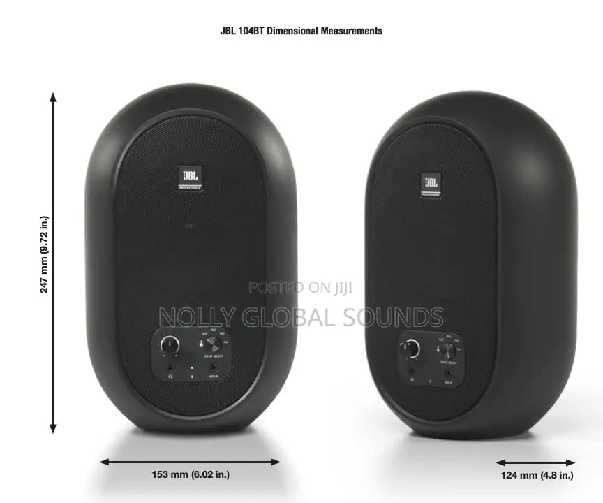 Jbl Studio 104-bt Compact Desktop Reference Monitors With Bluetooth