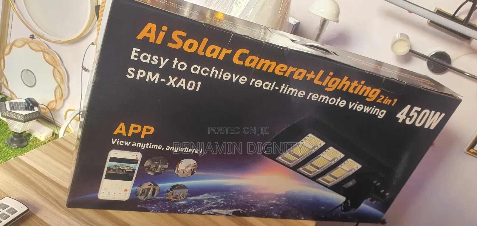 450 Solar Street Light With CCTV Security Camera