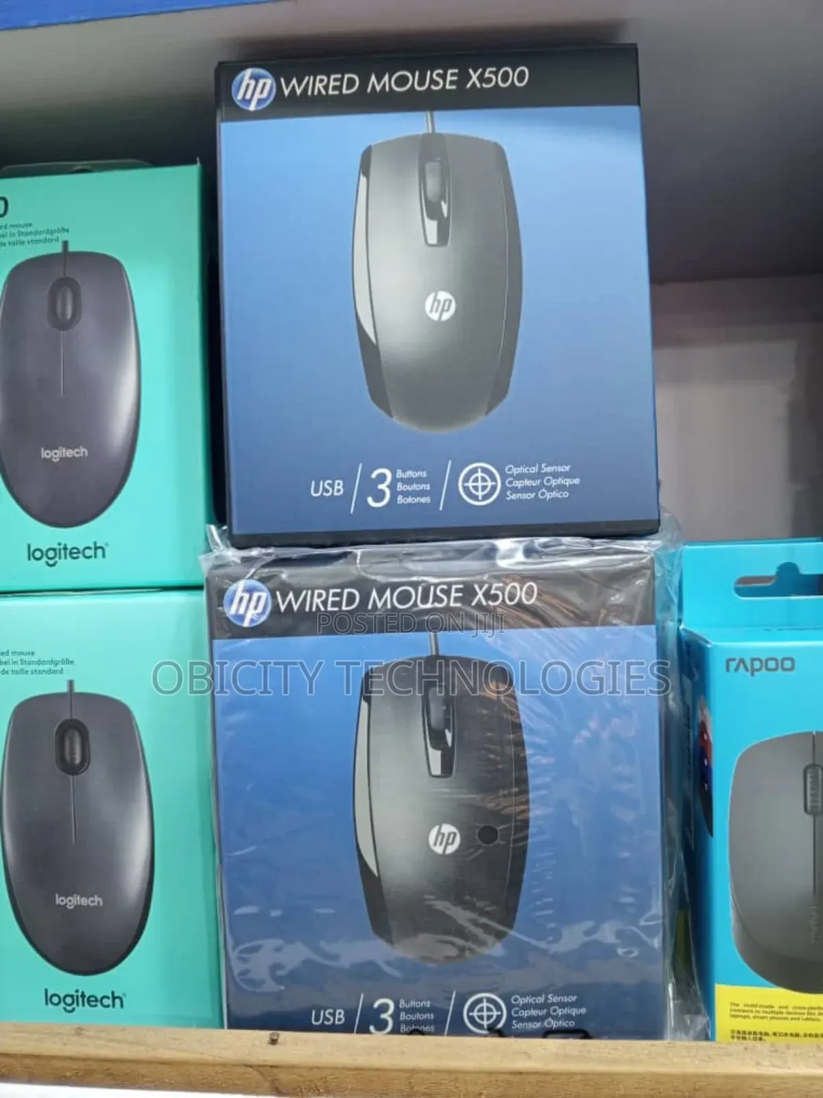 Hp X500 Original Wired Usb Mouse