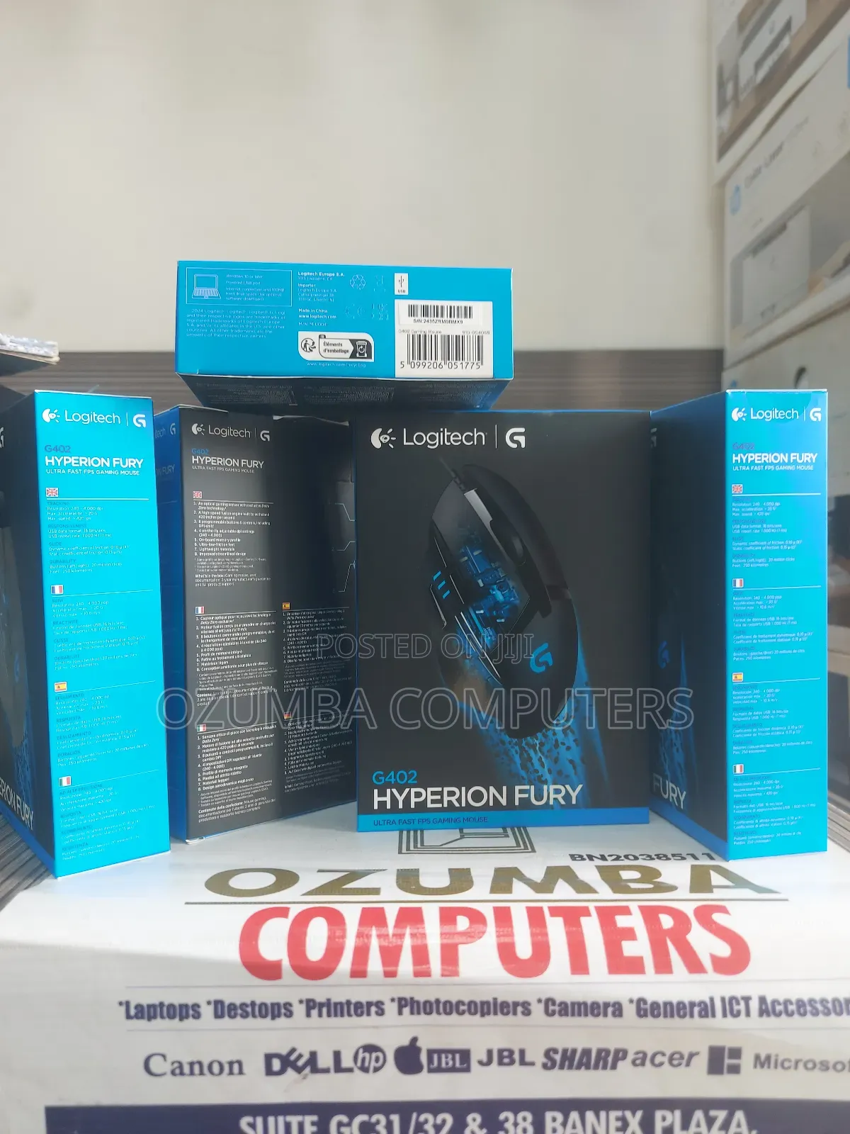 Logitech G402 Hyperion Fury FPS Gaming Mouse
