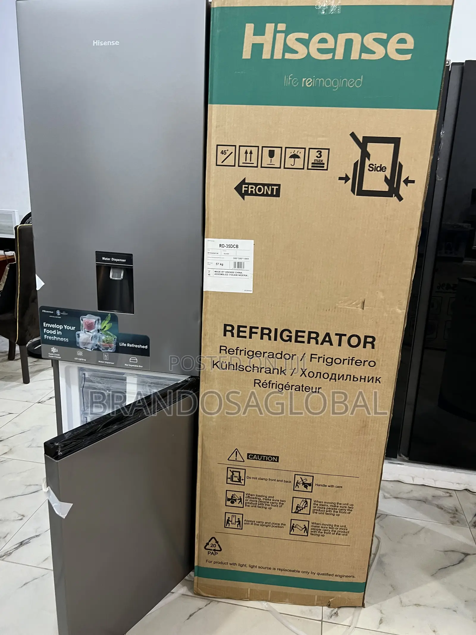 Hisense 35dcb-Rd – 264l Refrigerator, Reliable Cooling System