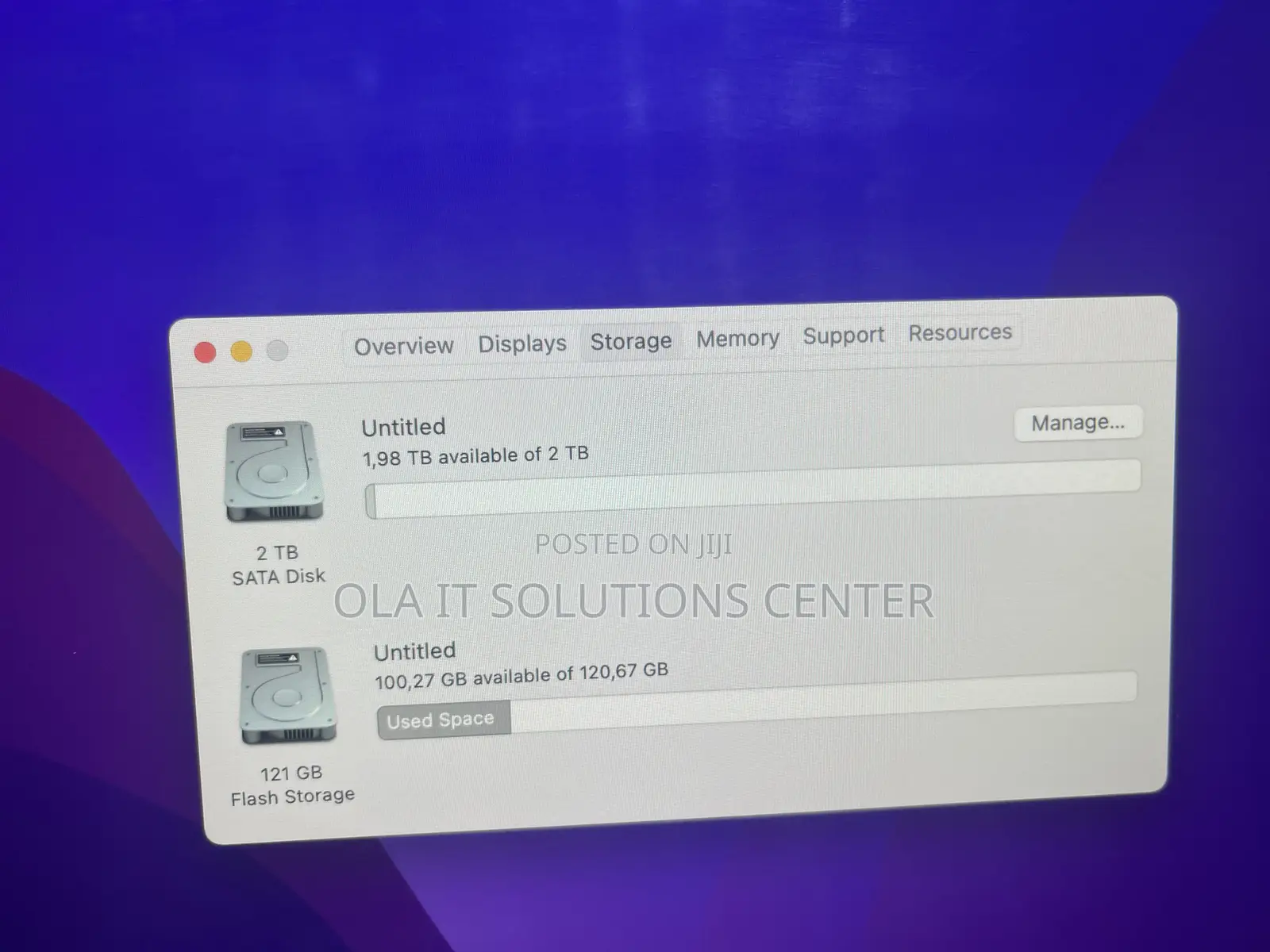 Desktop Computer Apple iMac 16GB Intel Core I5 HDD+SSD 2T