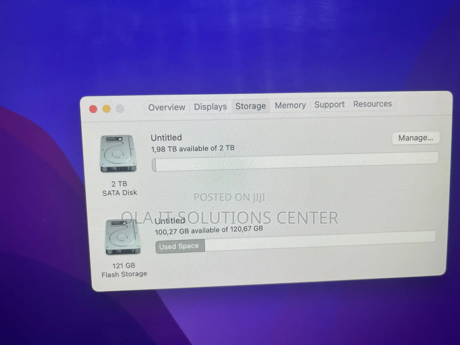 Desktop Computer Apple iMac 16GB Intel Core I5 HDD+SSD 2T