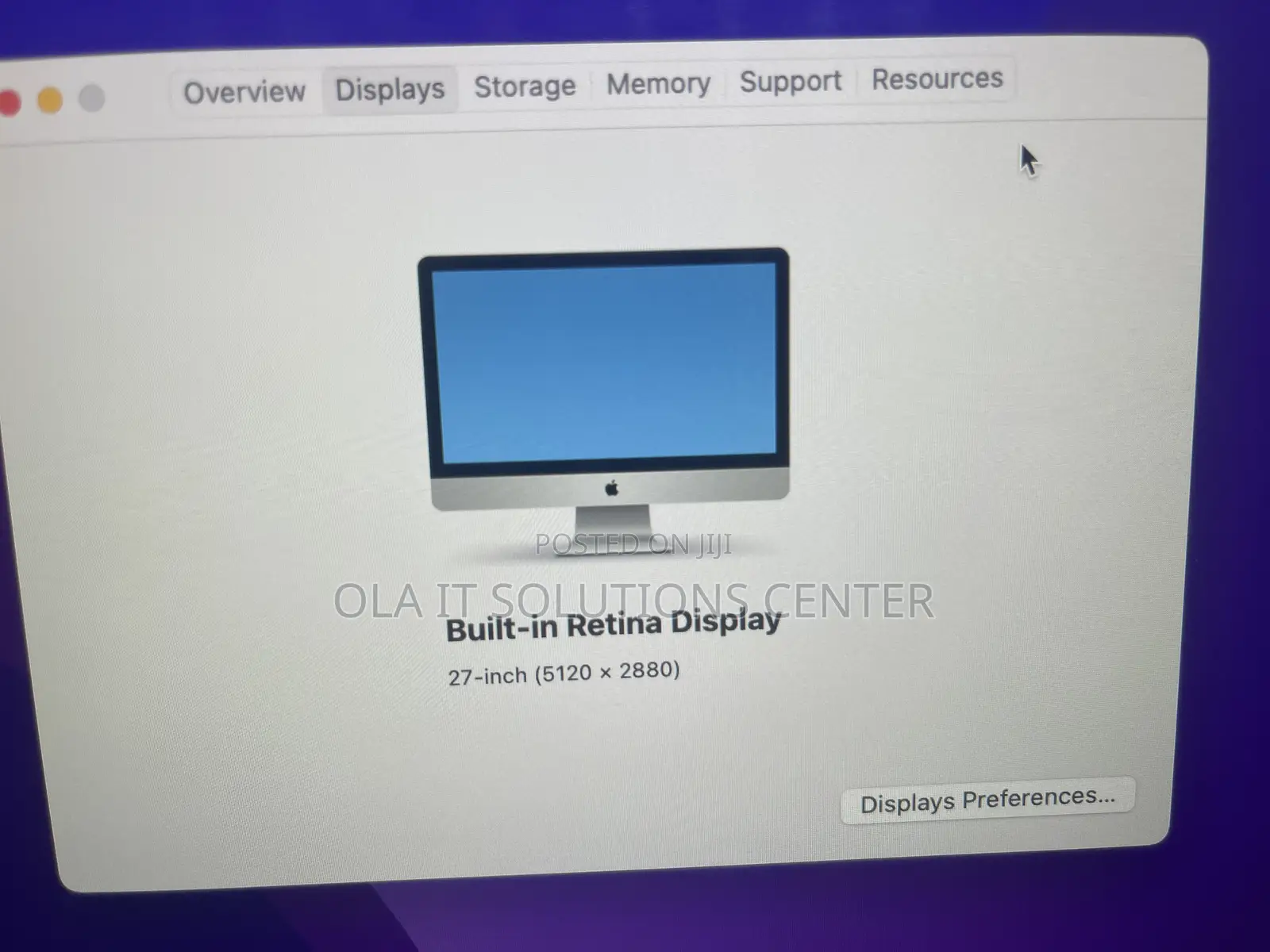 Desktop Computer Apple iMac 16GB Intel Core I5 HDD+SSD 2T