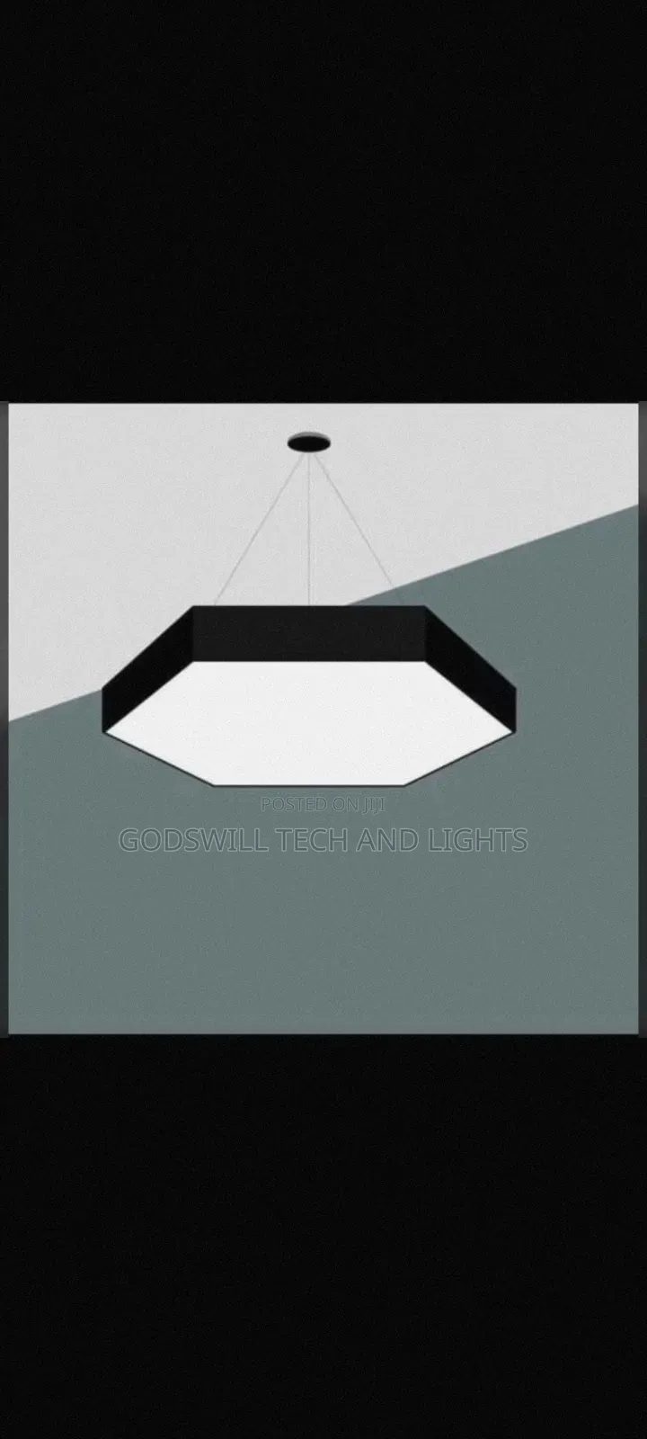 Closed - Hexagonal Pendant Light