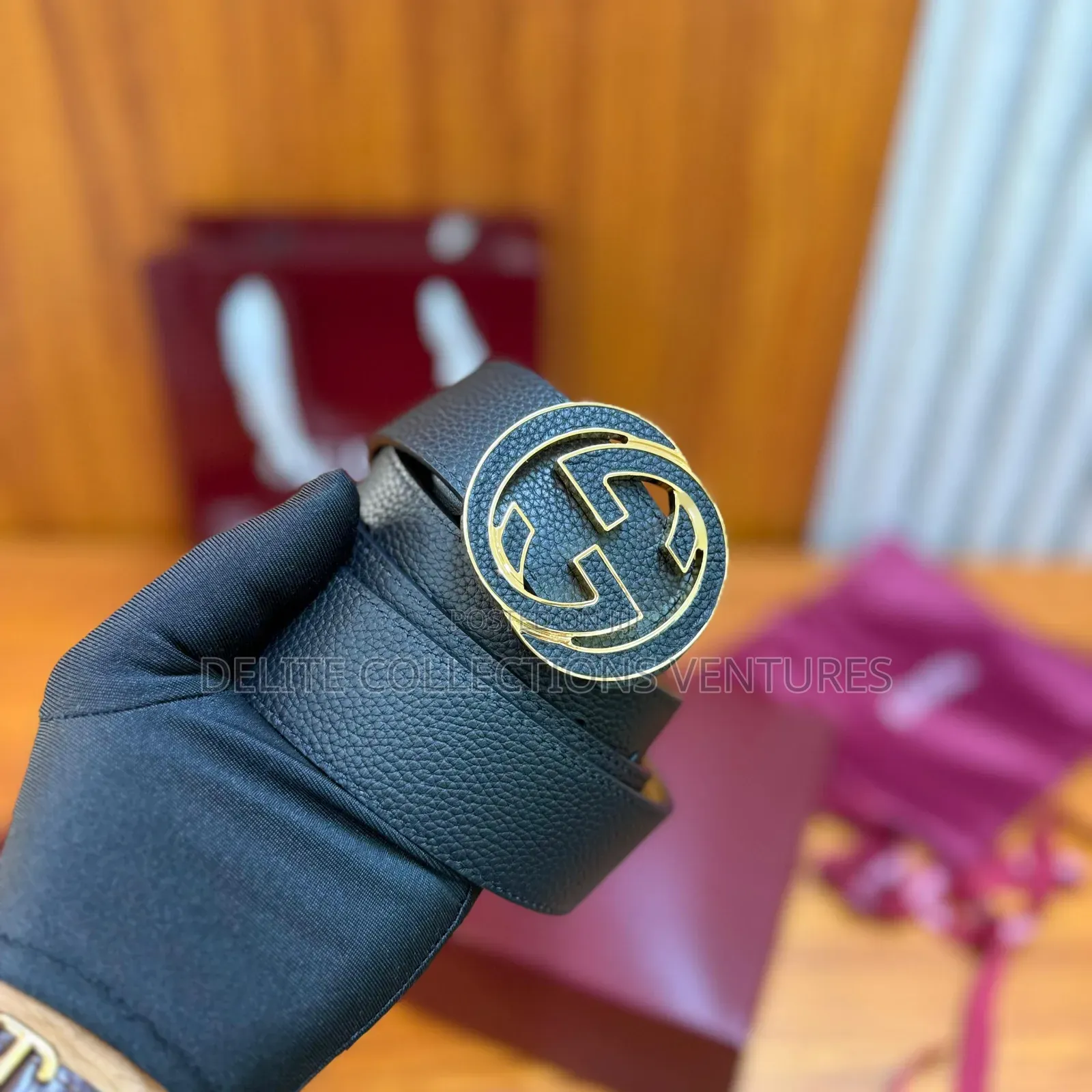 Gucci Reversible Belt With Interlocking G Buckle