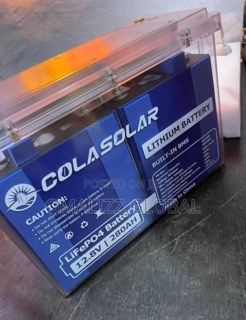Colasolar Lithium Battery 280a Transparent