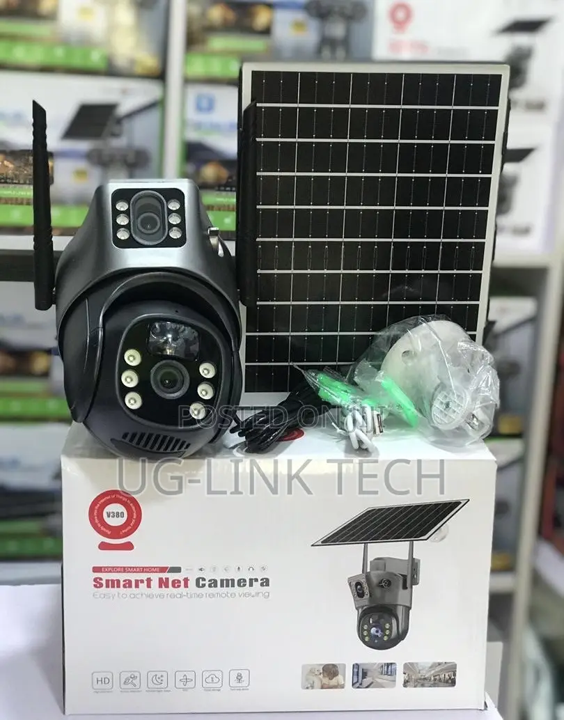 V380 Dual Lense Solar PTZ Camera