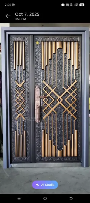 Cast German Standard Top Security Door With High Quality Handles
