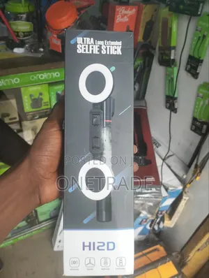 Ultra Long Extended Selfie Stick With A Ring Light.