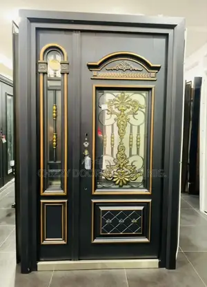 Italian Copper Cast Door With Tampered Glass