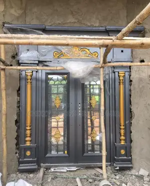 Italian Copper Cast Door With Tampered Glass Royal Home With Ark