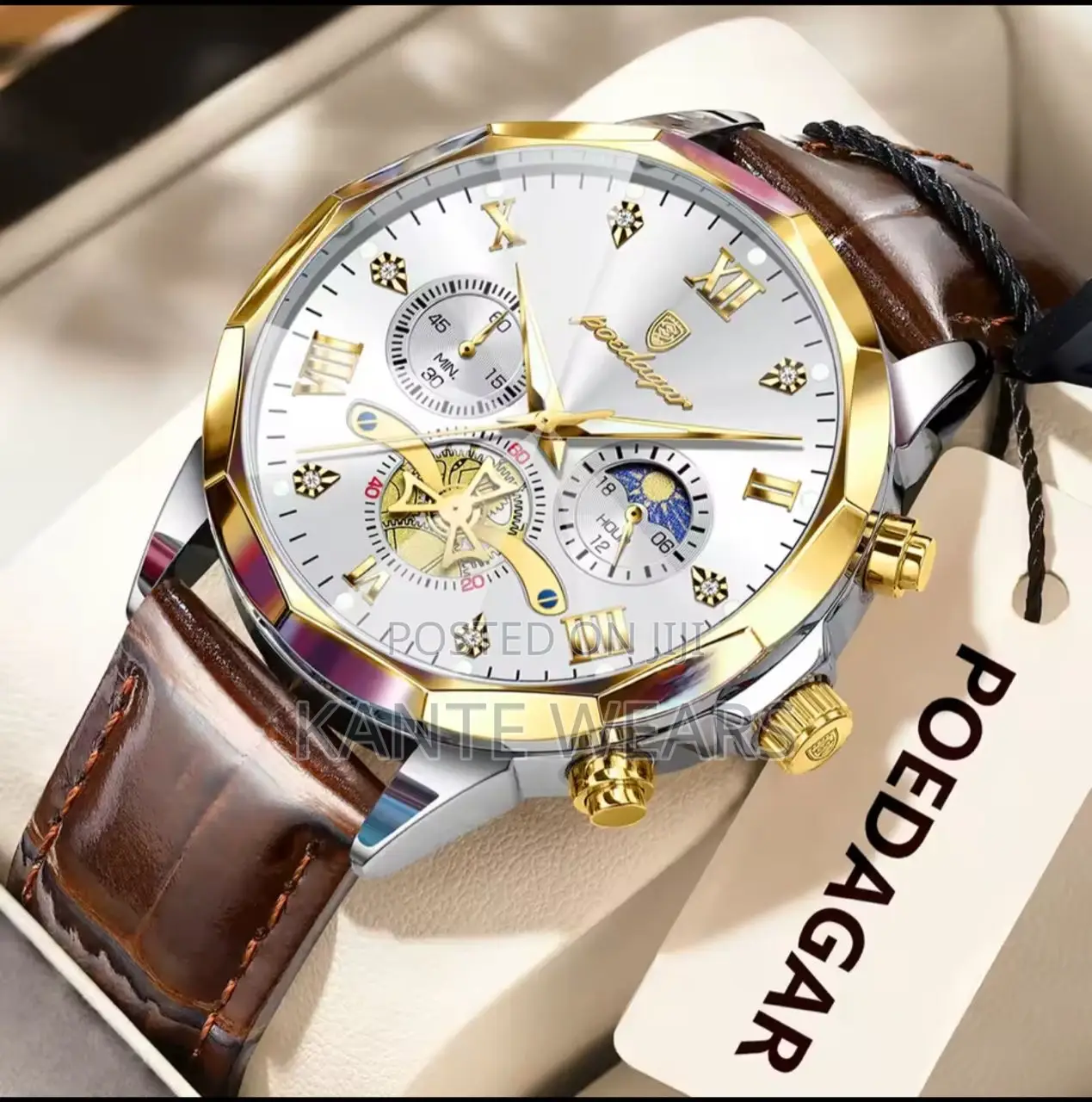 Qualith Poedaagar Active Chronograph Leather