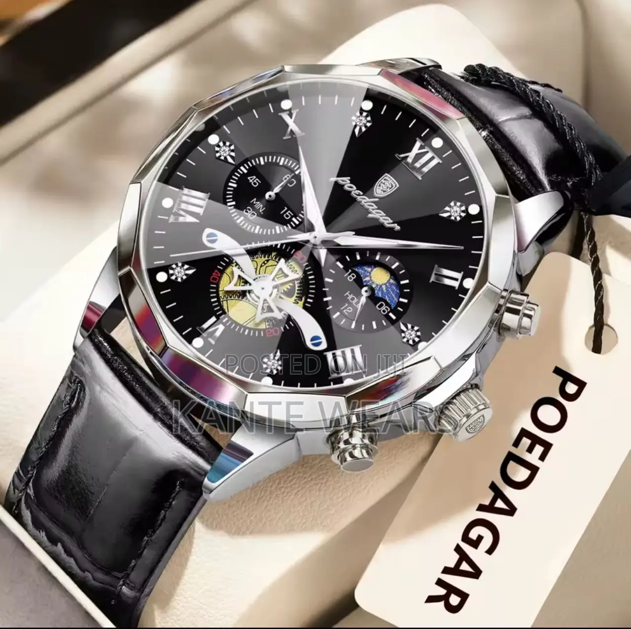 Qualith Poedaagar Active Chronograph Leather