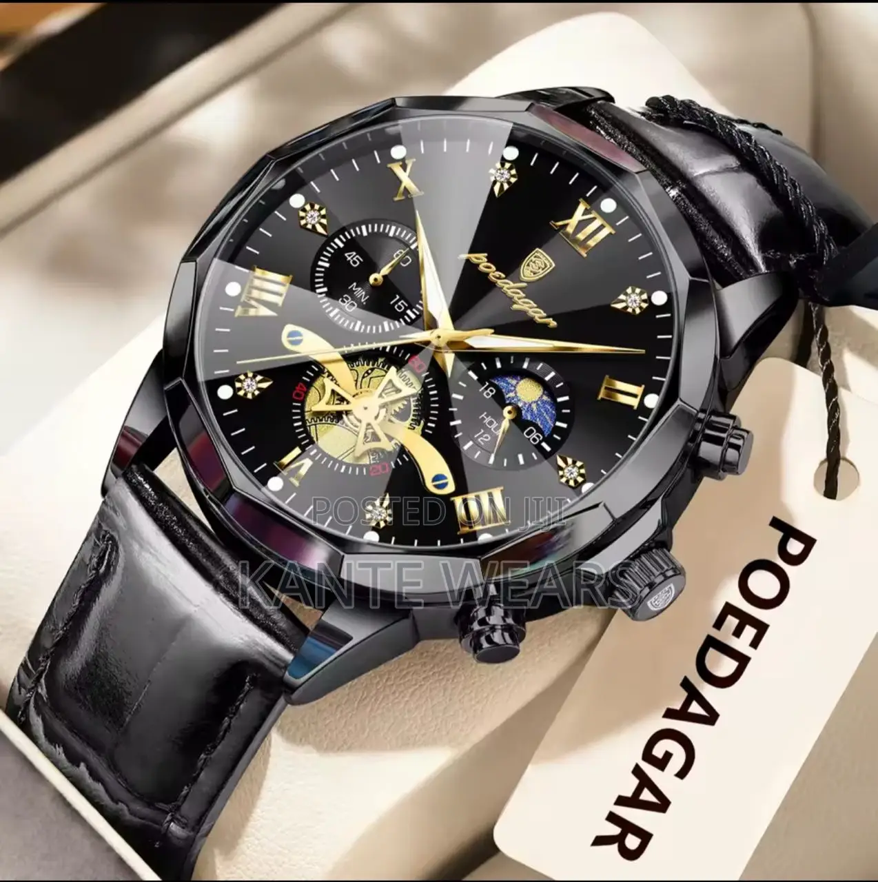 Qualith Poedaagar Active Chronograph Leather