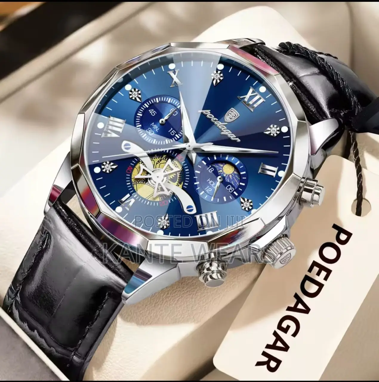 Qualith Poedaagar Active Chronograph Leather