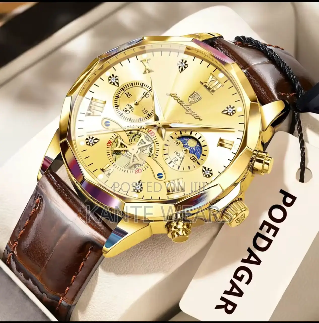 Qualith Poedaagar Active Chronograph Leather